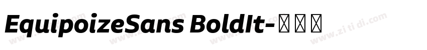 EquipoizeSans BoldIt字体转换